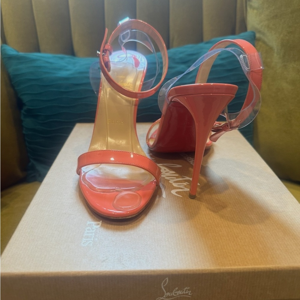 Christian Louboutin Vibrant Coral Heels
